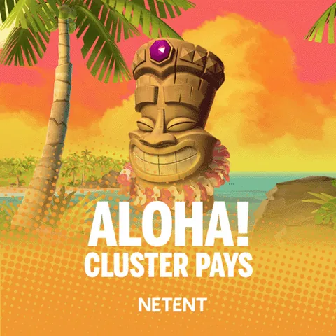 Aloha! Cluster Pays oyununun kapak görseli